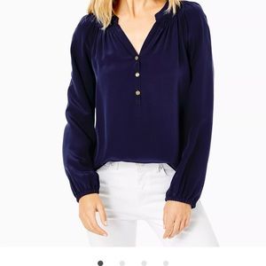 Navy Lilly Pulitzer blouse